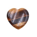 Yellow Tiger Eye Stone Handmade Craved 40MM Love Heart Thumb Worry Stone for Anxiety Stress Relief Meditation