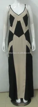 Pretty Steps beautiful color blsck Condole belt evening party dress kaftan fancy 2015 new design maxi dress