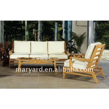 High quality woodard patio furniture teak sofa