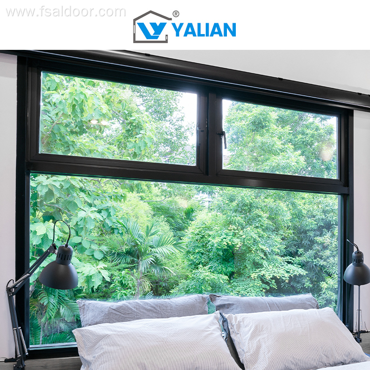 Aluminum Alloy Frames Casement Windows Dustproof Glass