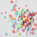 Candy Color Polymer Hot Clay Sprinkles 5mm 3D Tiny Round Shape Clay Fette Adesivi per unghie Fai da te Making Phone Deco Kid Toys