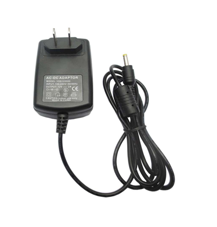 شاحن الجدار المحمول 12V-2A 24W محول التثبيت على الحائط