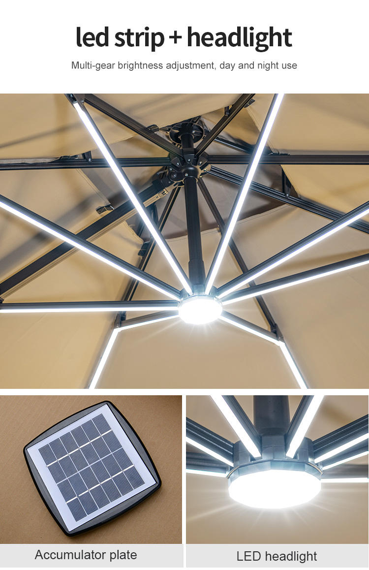 Two Heads Sunshade Double Tents Parasol