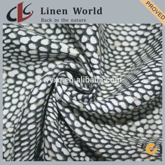 1313 Printed Garment Use 100%Linen Fabric