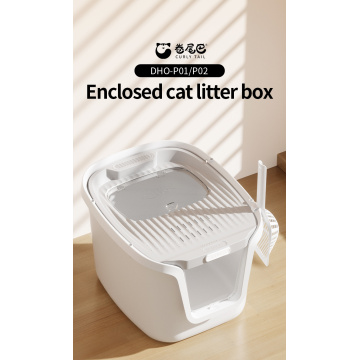 Caixa de areia de gato fechada multi -funcional