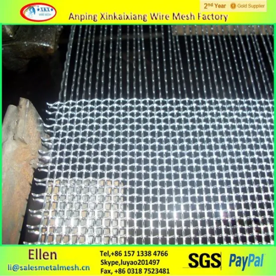 crimped wire mesh/woven square wire mesh China manufacture