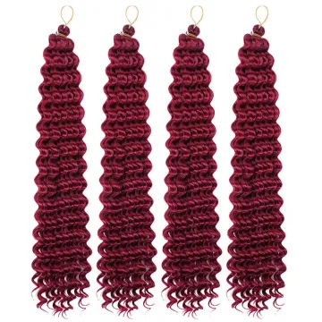 Premium Deep Wave Synthetic Hair Extension 18inch 80g Crochet Braid Deep Twist Hair dreadlocks crochet hair
