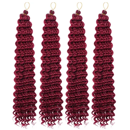 Premium Deep Wave Synthetic Hair Extension 18inch 80g Crochet Braid Deep Twist Hair dreadlocks crochet hair