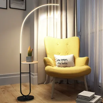 Modern LED Floor Lamp with Drum Aluminum Body & Night Light