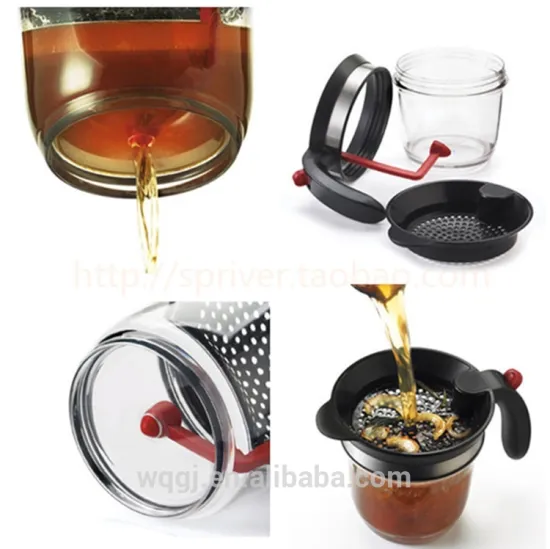 New Kitchen Tools Oil Separator Grease Separator Plastic Durable Gravy