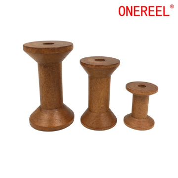 Wood Empty Spools Embroidery Thread Bobbins