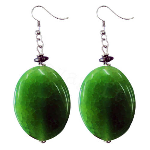 Natural Gemstone Agate Earring