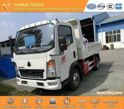 SINOTRUK HOWO 4X2 115hp light dump truck