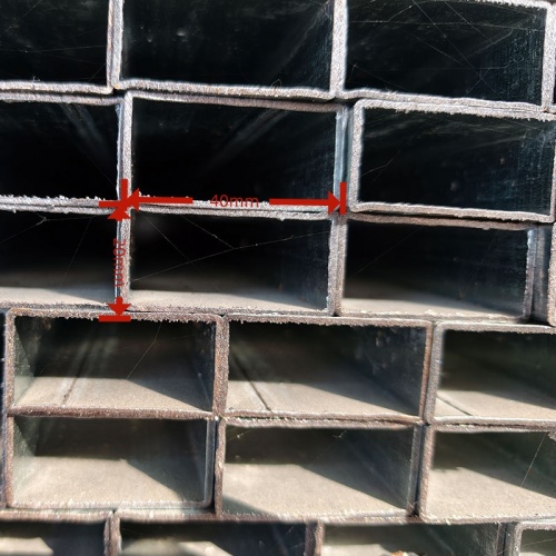 Langlebiges verzinktes Vierkantrohr 20 x 40 x 1,5 mm