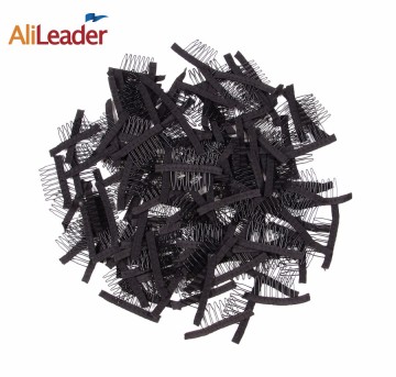AliLeader Wholesale Price 7 Teeth Stainless Steel Wig Combs For Wig Caps Comb For Hair Extensions