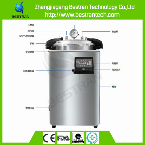 China BT-280KB24 hospital 24 liters portable pressure steam sterilizer, medical autoclave price