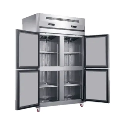 Customized Commercial Double-Door Stainless Steel Double-Temperature Freezer