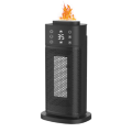 Tragbarer PTC-Heizer, 3D-Simulationsflammen-Dampfbefeuchter mit Fernbedienung