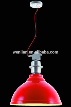 Red painting vintage industrial pendant lamp with UL