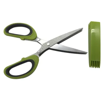 Stainless Steel Herb Scissors with 5 Blades