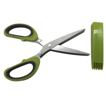 Stainless Steel Herb Scissors with 5 Blades