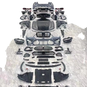 BMW X6 E71 2008-2014 to G06 X6M 2019-2022 Upgrade Accessories: Bumpers, Hood, Fenders, Lamps, Eyebrows