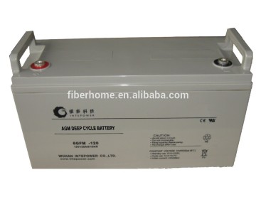 6GFM-120 deep cycle battery, rechargeable battery
