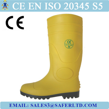 Rain boots/ safety rain boots/ PVC work rain boots