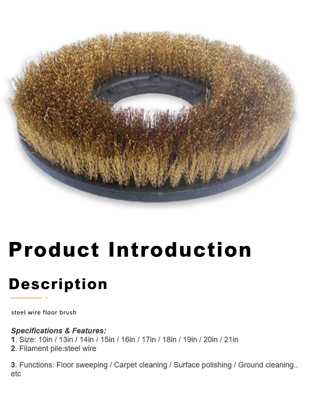 steel wire polishing disc brush x
