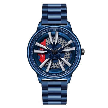 Waterproof Quartz Watch for Men with Stainless Steel Band and Sports Design