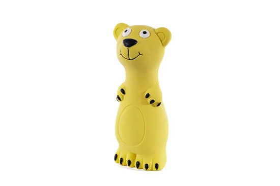 Squeaky Latex Bear Chew Toy for Dogs