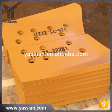 china factory dozer parts bulldozer blade cutting edge end bit for 175-71-22281 175-71-22271
