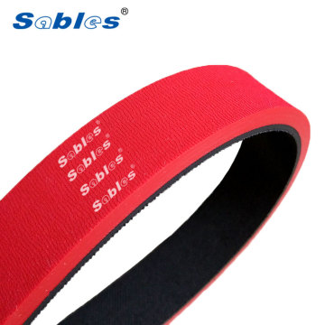 Red Rubber Coating Timing Belt Flat Belt For Packing Machine