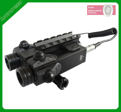 Tactical riflescope mount green laser pointers