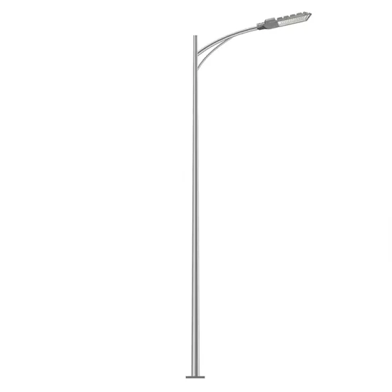 Phoebus Light Q235 Steel 8m Single Arm Octagon Hot-Dip Galvanized Street Light Poles