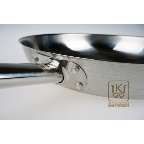 Frying Pan Stainless steel iron frying pan for induction cooktop Supplier