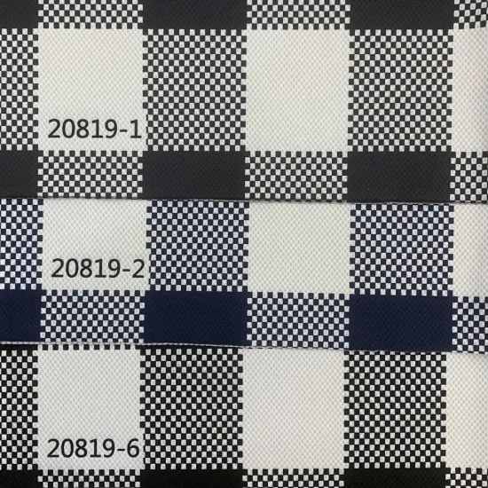 Warp Knited Print Checked Cloth