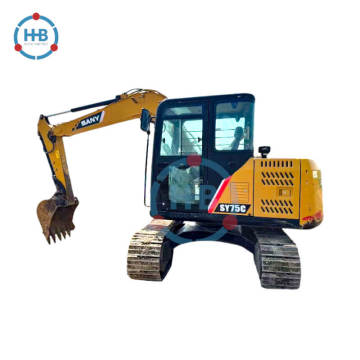 High Quality SANY75 7.5 Ton Crawler Excavator with Original Paint