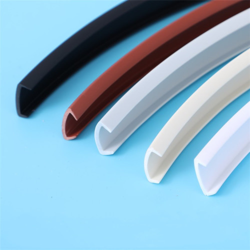 U Edge Banding Veneer Edging Wood Furniture Soft PVC Edgeband White Black Beige Gray odd