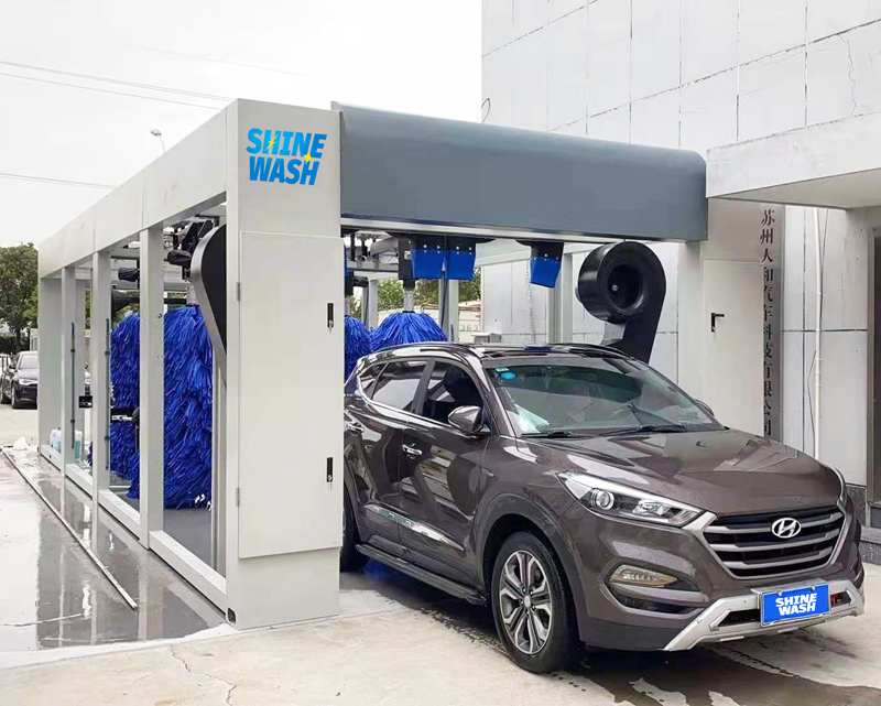 tunnel type car wash machine