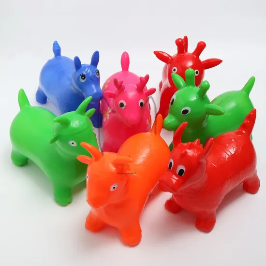 Baby Cartoon Inflatable Ride on Animal Toys Children Sports Games Jumping Horse Bouncy Toys for Kids 32*27*15cm