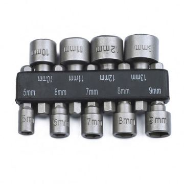 9pcs Socket 5-13mm Adapter Wrench Tool Set