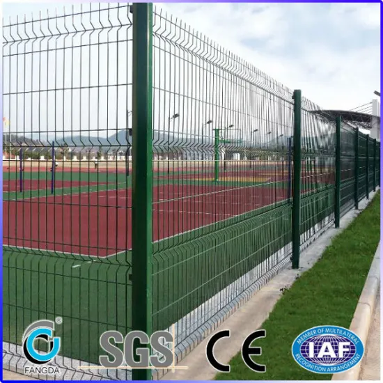 High quality pvc coated welded garden fence panel