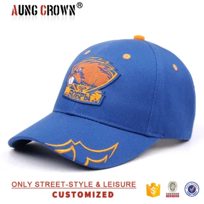 Custom 3d embroidered animal logo sport baseball caps brand