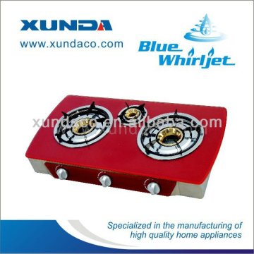 glass surface gas stove 3 burner