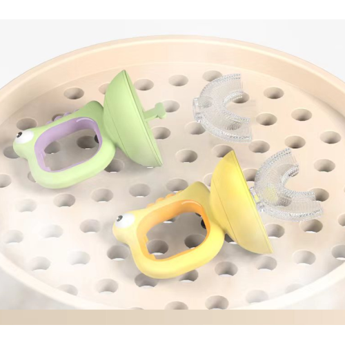 Setole di setole in silicone per bambini a forma di manuale