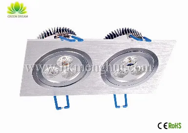 7W Double-head LED Downlight(3*2W)