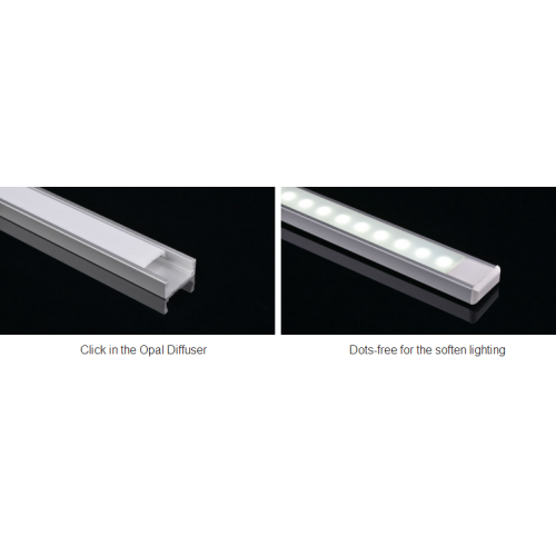 Customized length led aluminum profile