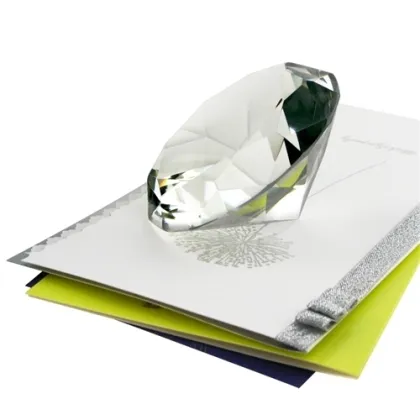 Wholesale 3 inch Sparkling Clear Glass Diamond Stone Paperweight