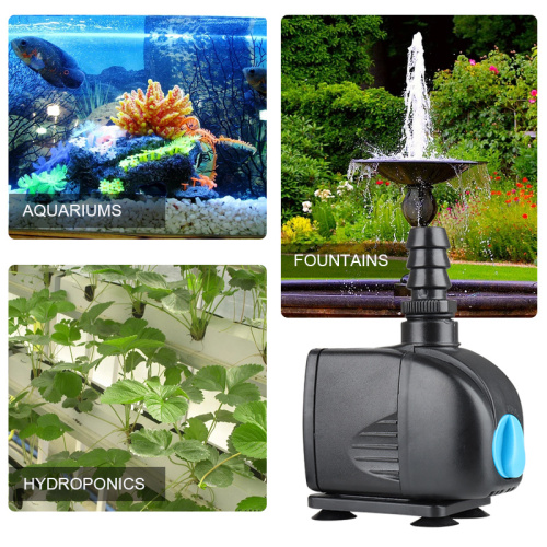 Heto 264GPH / 1000L / H, pompa air submersible 13W, pompa submersible akuarium untuk Tangki Ikan, Kolam, Irigasi, Air Terjun